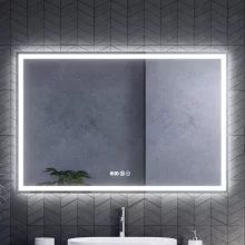 HD Salerno Black-Oak 120 komplett fürdőszoba bútor szett fali mosdószekrénnyel, matt fehér fogantyúval, tölgyfa színű mosdópulttal, tükörrel és magasszekrénnyel