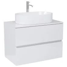 HD Zyra Lacquer White 60/80/100/120 fali mosdószekrény fényes fehér mosdópulttal