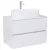   HD Zyra Lacquer White 60/80/100/120 komplett fürdőszoba bútor fali mosdószekrénnyel, fényes fehér mosdópulttal és tükörrel