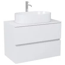 HD Zyra Silk Matt White 60/80/100/120 fali mosdószekrény selymes matt fehér mosdópulttal