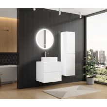 HD Zyra Silk Matt White 60/80/100/120 fali mosdószekrény selymes matt fehér mosdópulttal