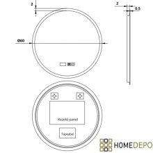 HD Zyra Pro Silk Matt White 60 komplett fürdőszoba bútor fali push-to-open mosdószekrénnyel, selymes matt fehér mosdópulttal és tükörrel