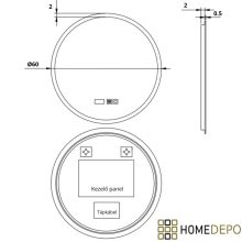 HD Aria Silk Matt White-Oak 60 komplett fürdőszoba bútor szett fali mosdószekrénnyel, fényes fehér slim mosdóval, tükörrel és magasszekrénnyel