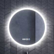 HD Aria Hickory 60 komplett fürdőszoba bútor szett fali mosdószekrénnyel, matt fekete slim mosdóval, tükörrel és magas szekrénnyel