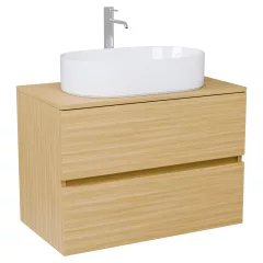   HD Zyra Hickory 60/80/100/120 fali mosdószekrény hikoridió színű mosdópulttal