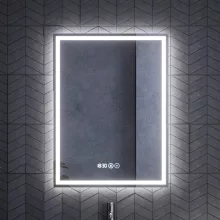 HD Rapallo Pro Matt Antracit 60 komplett fürdőszoba bútor szett fali push-to-open mosdószekrénnyel, tölgyfa színű mosdópulttal, tükörrel és magasszekrénnyel