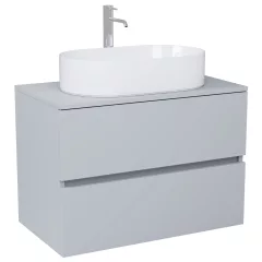   HD Zyra Fume Grey 60/80/100/120 fali mosdószekrény füst szürke mosdópulttal