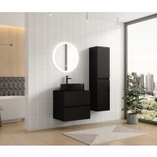 HD Zyra Black 60/80/100/120 fali mosdószekrény fekete mosdópulttal