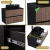   HD Turin Black-Oak 60/80 fali mosdószekrény fekete mosdópulttal