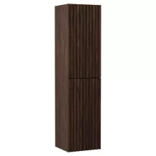 HD Ravello Pro Matt Hazel 80 komplett fürdőszoba bútor szett fali push-to-open mosdószekrénnyel, fényes fehér slim mosdóval, tükörrel és magasszekrénnyel