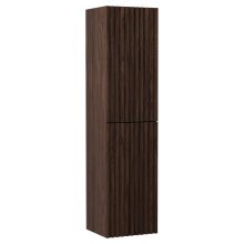 HD Rapallo Pro Matt Hazel 80 komplett fürdőszoba bútor szett fali push-to-open mosdószekrénnyel, mogyoró színű mosdópulttal, tükörrel és magasszekrénnyel