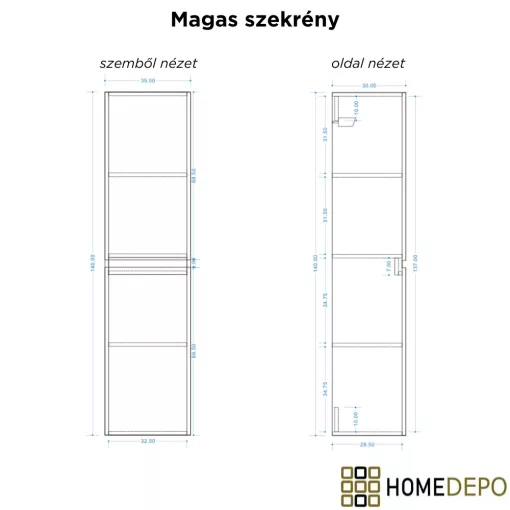 HD Aria Silk Matt White-Oak 80 komplett fürdőszoba bútor szett fali mosdószekrénnyel, fényes fehér slim mosdóval, tükörrel és magasszekrénnyel