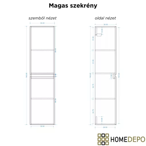 HD Aria Silk Matt White-Oak 80 komplett fürdőszoba bútor szett fali mosdószekrénnyel, matt fekete slim mosdóval, tükörrel és magasszekrénnyel