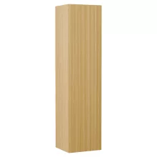 HD Aria Pro Hickory 80 komplett fürdőszoba bútor szett fali push-to-open mosdószekrénnyel, matt fekete slim mosdóval, tükörrel és magas szekrénnyel