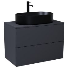 HD Zyra Pro Antracit 80 fali mosdószekrény, push-to-open mechanizmussal, antracit mosdópulttal