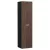   HD Rapallo Black-Oak 80 komplett fürdőszoba bútor szett fali mosdószekrénnyel, matt fehér fogantyúval, tölgyfa színű mosdópulttal, tükörrel és magasszekrénnyel