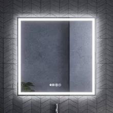 HD Rapallo Matt Black 80 komplett fürdőszoba bútor szett fali mosdószekrénnyel, matt fehér fogantyúval, tölgyfa színű mosdópulttal, tükörrel és magasszekrénnyel