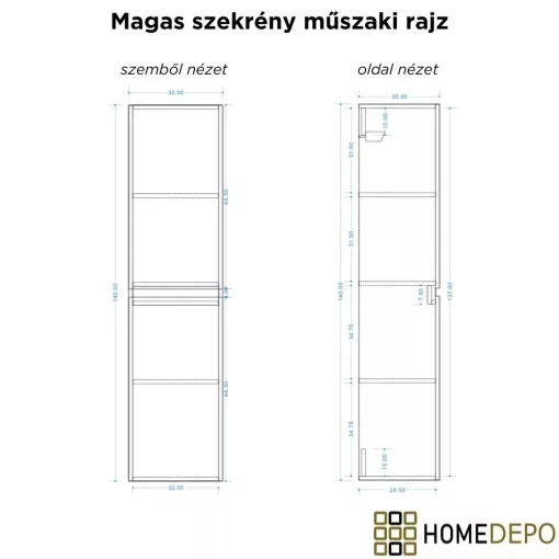 HD Aria Pro Black 100 komplett fürdőszoba bútor szett fali push-to-open mosdószekrénnyel, tükörrel és magasszekrénnyel