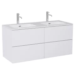   HD Aria Pro Silk Matt White 120 fali mosdószekrény, push-to-open mechanizmussal