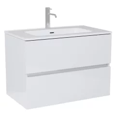 HD Aria Lacquer White 60/80/100/120 fali mosdószekrény