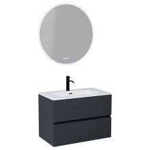 HD Aria Antracit 60/80/100/120 komplett fürdőszoba bútor fali mosdószekrénnyel és tükörrel