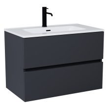 HD Aria Antracit 60/80/100/120 komplett fürdőszoba bútor fali mosdószekrénnyel és tükörrel