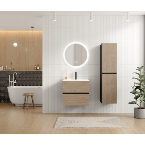 HD Aria Black-Oak 60/80/100/120 fali mosdószekrény