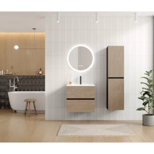 HD Aria Black-Oak 60/80/100/120 fali mosdószekrény