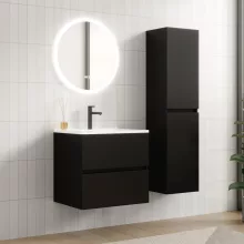 HD Aria Black 60/80/100/120 fali mosdószekrény