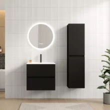 HD Aria Black 60/80/100/120 fali mosdószekrény