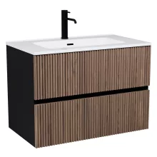 HD Torino Black-Oak 60/80 fali mosdószekrény