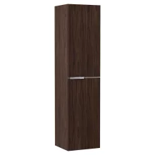 HD Cremona Matt Hazel 80 komplett fürdőszoba bútor szett fali mosdószekrénnyel, fényes króm fogantyúkkal, tükörrel és magasszekrénnyel