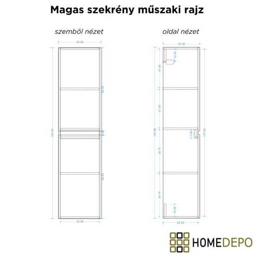 HD Aria Pro Lacquer White 80 komplett fürdőszoba bútor szett fali push-to-open mosdószekrénnyel, tükörrel és magasszekrénnyel