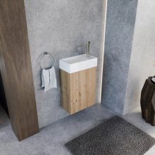 HD Alina White 40 cm széles bútorba építhető hófehér porcelán mosdó