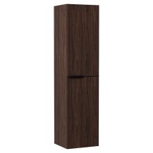 HD Cremona Matt Hazel magasszekrény 35 cm széles függesztett fali magasszekrény, matt fekete fogantyúkkal