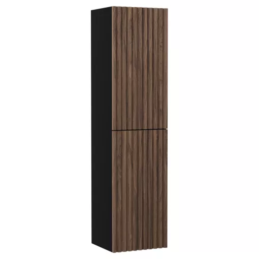 HD Ravello/Rapallo Pro Black-Oak 35 cm széles függesztett fali magasszekrény, push-to-open mechanizmussal