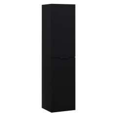   HD Palermo Matt Black magasszekrény 35 cm széles függesztett fali magasszekrény, matt fekete fogantyúkkal