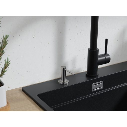 HD mosogatószer adagoló, fényes króm, 300 ml