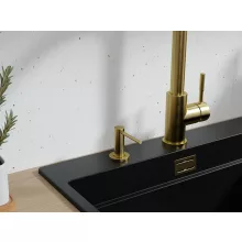 HD mosogatószer adagoló, szálcsiszolt arany, 300 ml