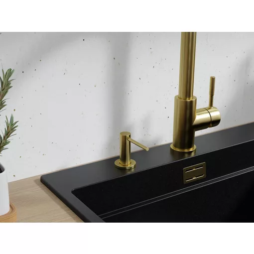 HD mosogatószer adagoló, szálcsiszolt arany, 300 ml