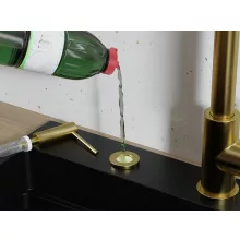 HD mosogatószer adagoló, szálcsiszolt arany, 300 ml