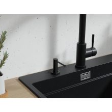 HD mosogatószer adagoló, matt fekete, 300 ml