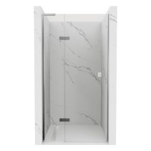 HD Nexon "L" 80/90/100/110/120 cm széles fix+nyíló zuhanyajtó 6 mm vastag vízlepergető biztonsági üveggel, krómozott elemekkel, 195 cm magas