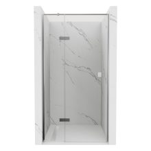 HD Nexon "T" 80/90/100/110/120 cm széles fix+nyíló zuhanyajtó 6 mm vastag vízlepergető biztonsági üveggel, krómozott elemekkel, 195 cm magas