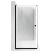 HD Nero "F" Black szögletes nyílóajtós zuhanykabin 6 mm vastag vízlepergető biztonsági üveggel, fekete elemekkel, 195 cm magas