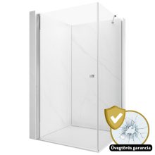 HD Nero "S" szögletes nyílóajtós zuhanykabin 6 mm vastag vízlepergető biztonsági üveggel, krómozott elemekkel, 195 cm magas