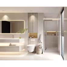 HD Nero 70/80/90/100 cm széles egyszárnyú nyíló króm zuhanyajtó 6 mm vastag vízlepergető biztonsági üveggel, krómozott elemekkel, 195 cm magas