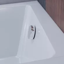 HD Pulse Chrome automata kádszifon szett, 57 cm hosszú, krómozott elemekkel