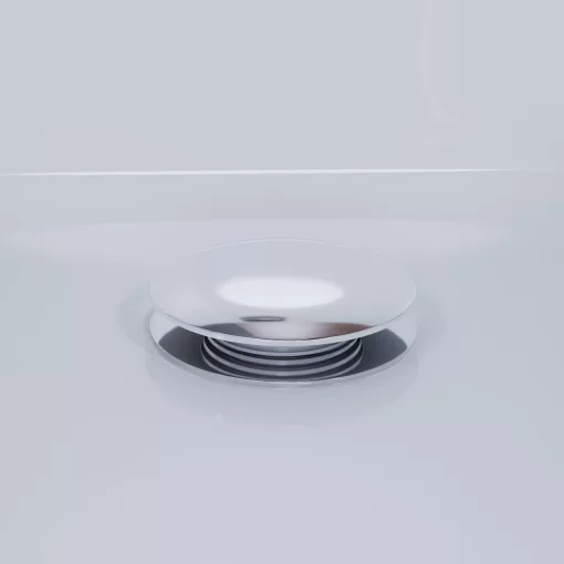 HD Pulse Chrome automata kádszifon szett, 57 cm hosszú, krómozott elemekkel