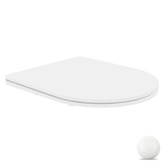   HD Slim "P" Matt White WC tető matt fehér zsanérral